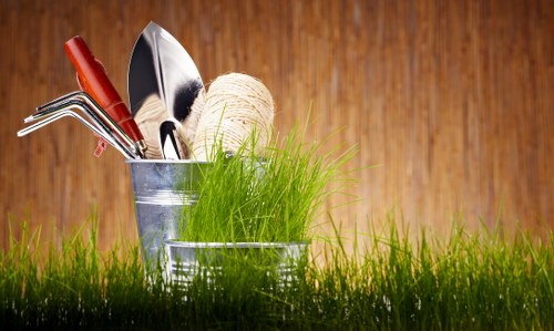 Professional hedge shaping in Harmondsworth