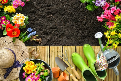 Professional gardening care for lawns and borders in Harmondsworth